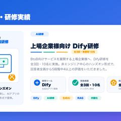 事業会社様向け Dify研修（全3回・10名）