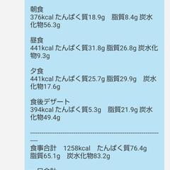 減量×健康作りアドバイス！栄養計算＋コメント
