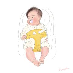 赤ちゃんイラスト（自主制作）