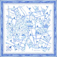 スカーフのイラストデザイン