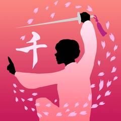 習い事や名前の1文字など入れたSNS用のアイコンです