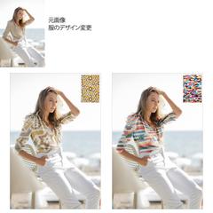 服のデザイン変更 服飾デザイン　コーディネート プレゼン向き