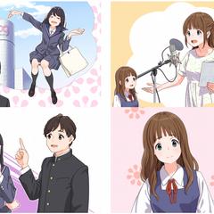 某大学のオープンキャンパスにて広報ＰＶ用に作成したイラスト
