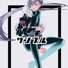 簡単な背景デザイン込みのイラスト