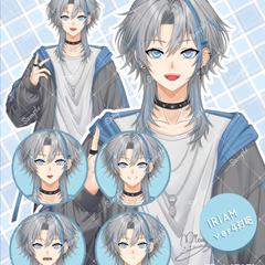 IRIAM ver4対応・表情差分7種付きキャラデザ