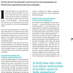 オランダのスピリチュアル専門誌にてコラム執筆