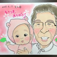 プレゼントにおすすめ♫ハッピー似顔絵