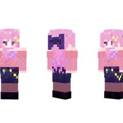 輝璃もあ様マイクラスキン作成