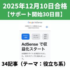 アドセンス審査合格実績⑰