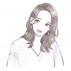 ニッセン通販サイト内記事カラー診断タイプ別イラスト4点制作