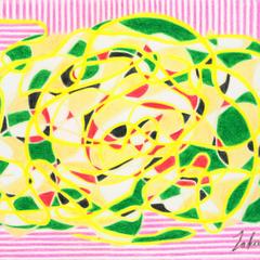 抽象画「パスタ」