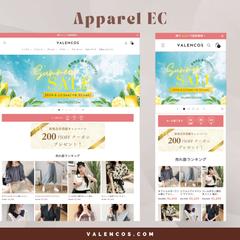アパレル会社　ECサイト制作（Shopify）