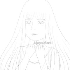 線画デジタルイラスト作成