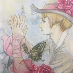 知人の似顔絵