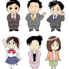 デフォルメキャラクターのイラスト