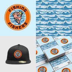 釣具屋さんでのポップで使用するロゴ