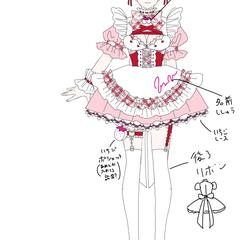 淡雪 狼苺様 Vtuber衣装デザイン