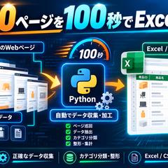 Web 60ページを100秒でExcelに集約