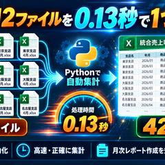 Excel 12ファイルを0.13秒で1つに集約