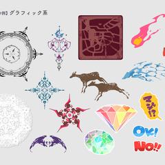 【イラスト作例】グラフィック系
