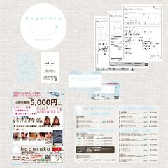 移転オープンするエステのロゴ・名刺・チラシその他制作