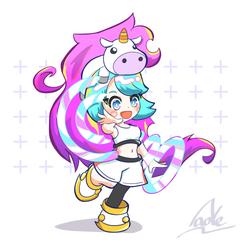 ユニコーン:オリジナルキャラクター3頭身ver
