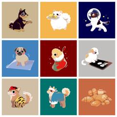 犬のイラスト