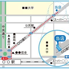 店への案内図
