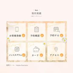エステサロン様のLINEリッチメニュー