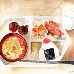ホテルの朝ごはんビュッフェ