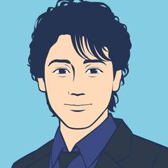 男性,似顔絵