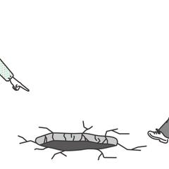 落とし穴を指摘するイラスト