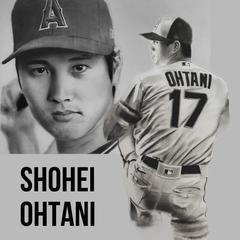 大谷翔平選手鉛筆画