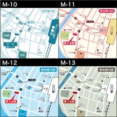 様々なタイプのデザインの中から、お好みの地図を作成いたします