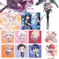 依頼絵＆デフォルメ作例