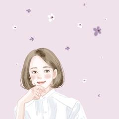女性と花