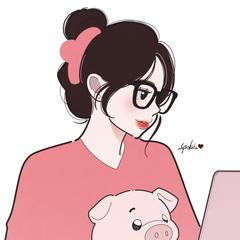 iPadで豚さんのぬいぐるみとYouTubeを視聴する女性