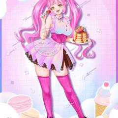 お菓子が大好きな女の子の立ち絵