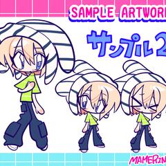 デフォルメイラスト：サンプル2 【3頭身・ちびキャラ】