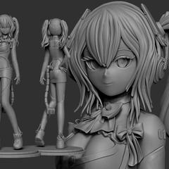 Zbrush作成　AI子一号(仮)