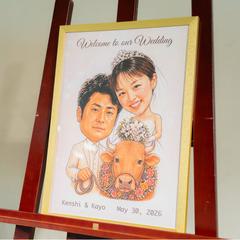 世界に一枚だけの結婚式ウェルカムボード