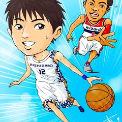 バスケ少年の似顔絵を描かせていただきました！