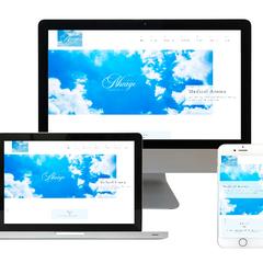 「空」がテーマの爽快感あふれるエステサロンのWEBサイト制作
