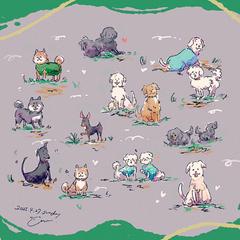 犬の学校の生徒たち