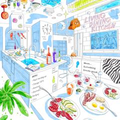 Living Dining Kitchen