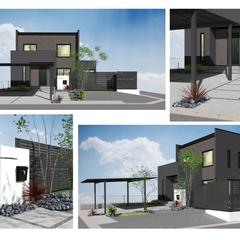 モノトーンのエクステリア