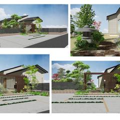 住宅の建て替えに伴う外構を現代風な和風外構に！