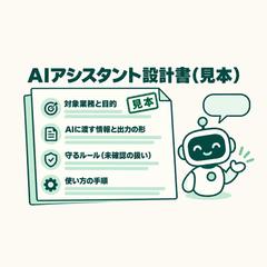 【見本】業務専用AIアシスタントの設計書