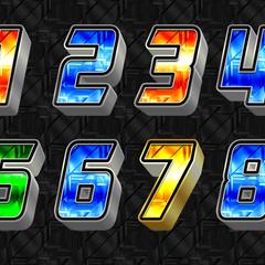 遊技機風数字デザイン01