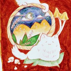 水彩と色鉛筆・アナログイラスト